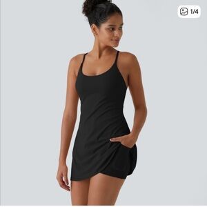 NWT HALARA Elegant Black Active Dress